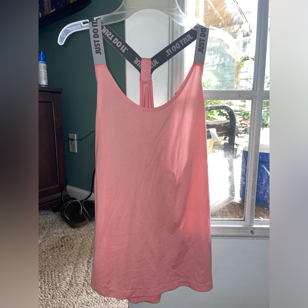 Pink Nike workout tank